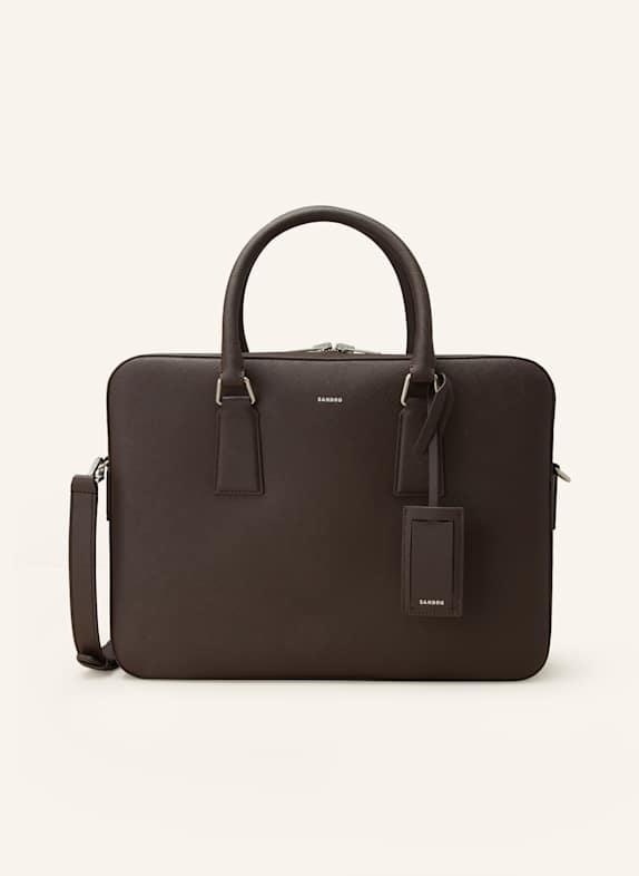 SANDRO Laptop-Tasche DUNKELBRAUN