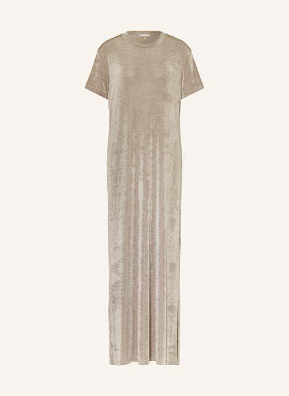 AMI PARIS Kleid mit Glitzergarn GRAU