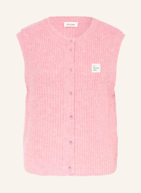 American Vintage Strickweste EAST mit Alpaka ROSA