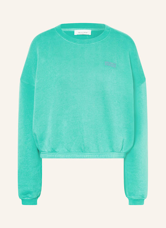 American Vintage Sweatshirt IZUBIRD NEON TURQUOISE