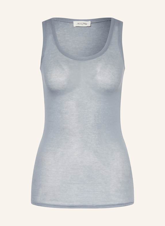 American Vintage Top MASSACHUSETTS BLAUGRAU