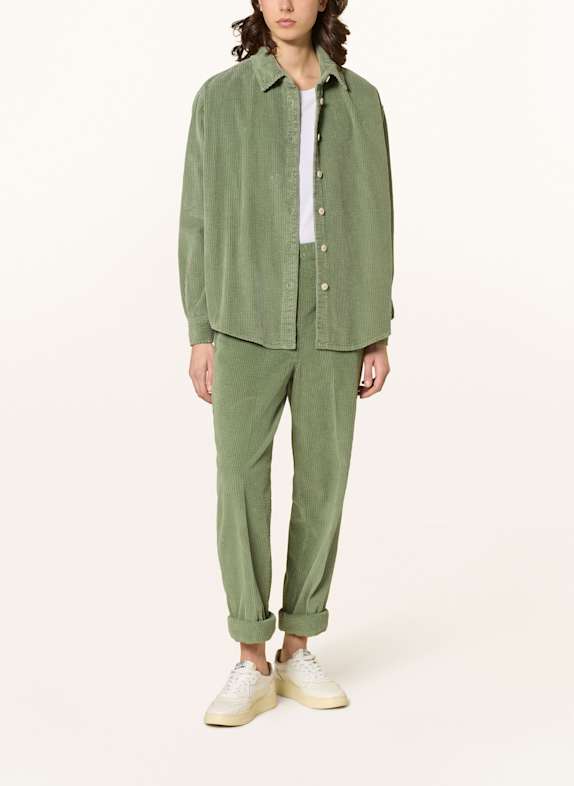 American Vintage Cord-Overshirt PADOW DUNKELGRÜN