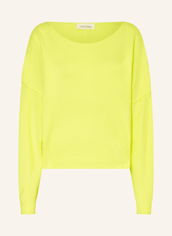 American Vintage Pullover DAM NEONGELB