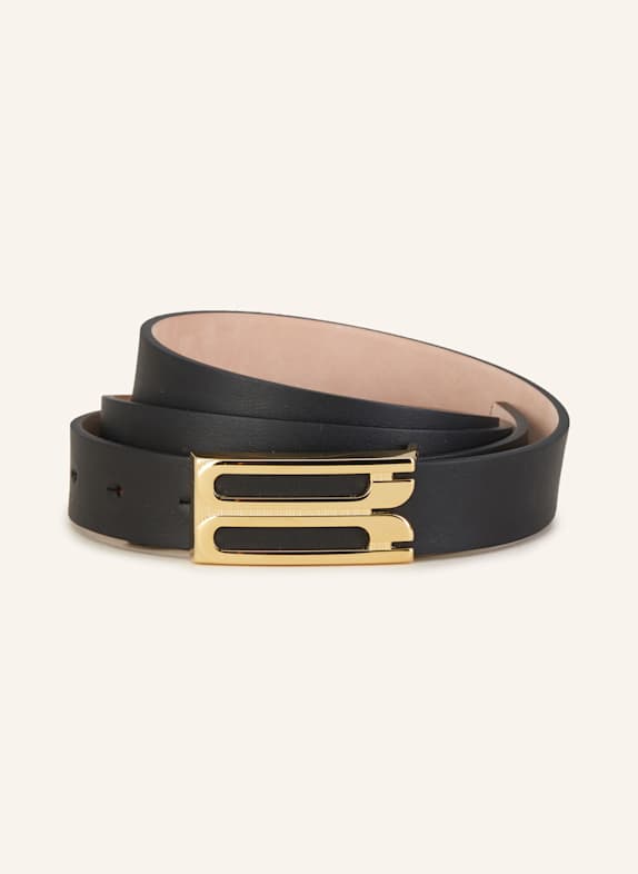 VICTORIA BECKHAM Ledergürtel SCHWARZ