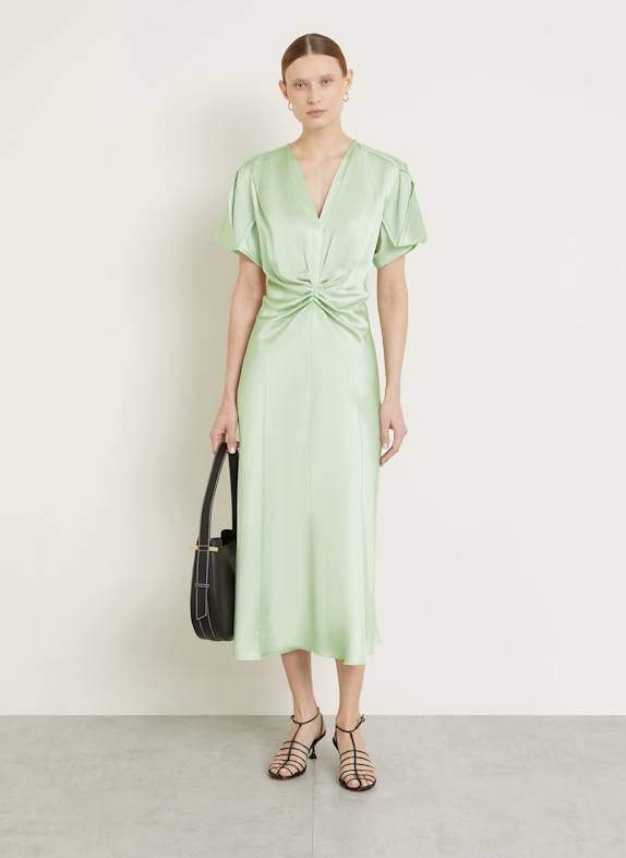VICTORIA BECKHAM Cocktailkleid HELLGRÜN