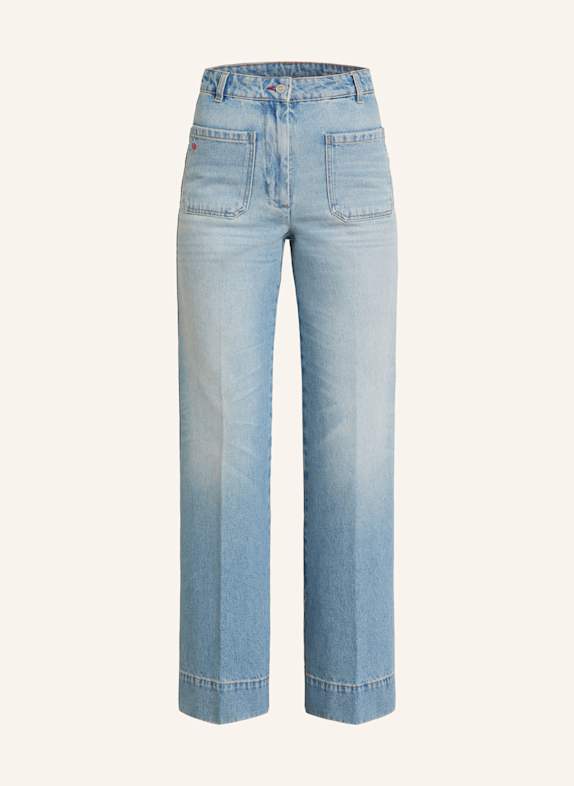VICTORIA BECKHAM Straight Jeans ALINA 9204 PALE BLUE WASH