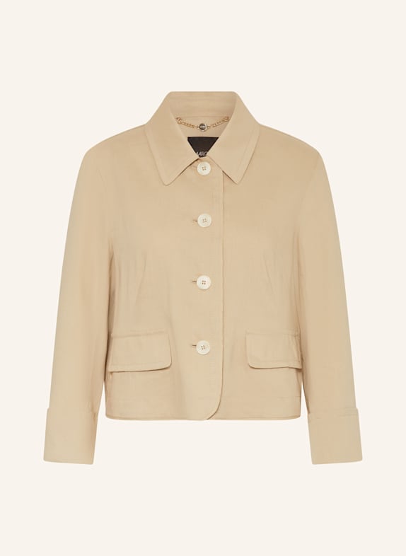 MARC CAIN Kastenjacke mit Leinen 608 cappuccino macaron