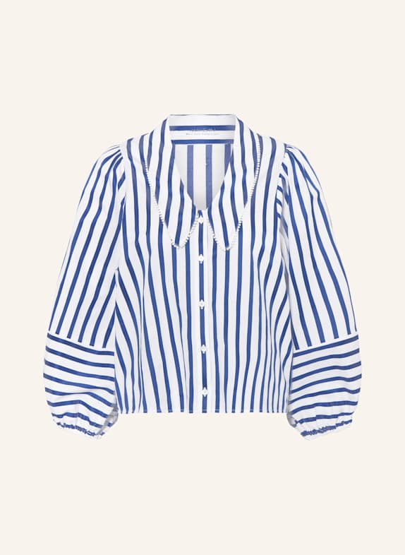 MARC CAIN Bluse mit 3/4-Arm 366 gentian