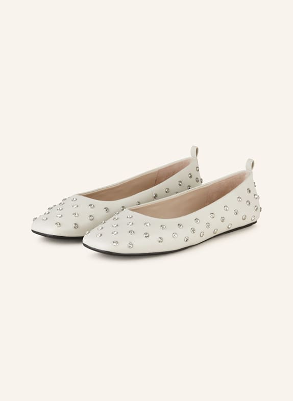 MARC CAIN Ballerinas mit Schmucksteinen 127 deep pearl