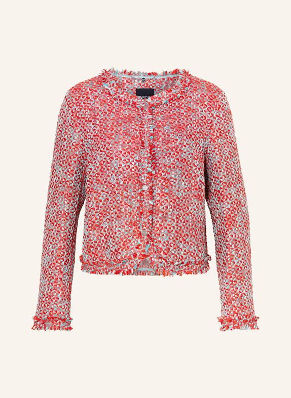 MARC CAIN Tweed jacket 271 flame red