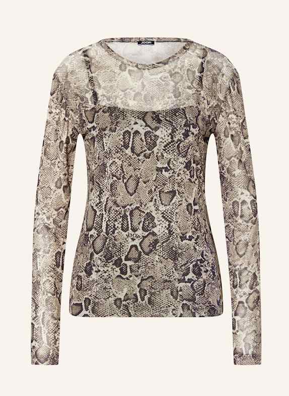 JOOP! Mesh-Longsleeve TARA BRAUN/ HELLBRAUN/ SCHWARZ