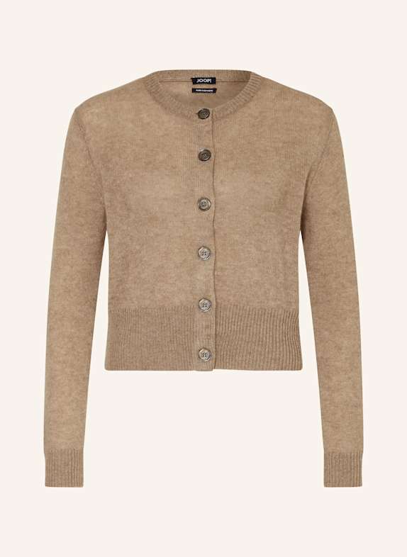 JOOP! Strickjacke KARINA aus Cashmere HELLBRAUN