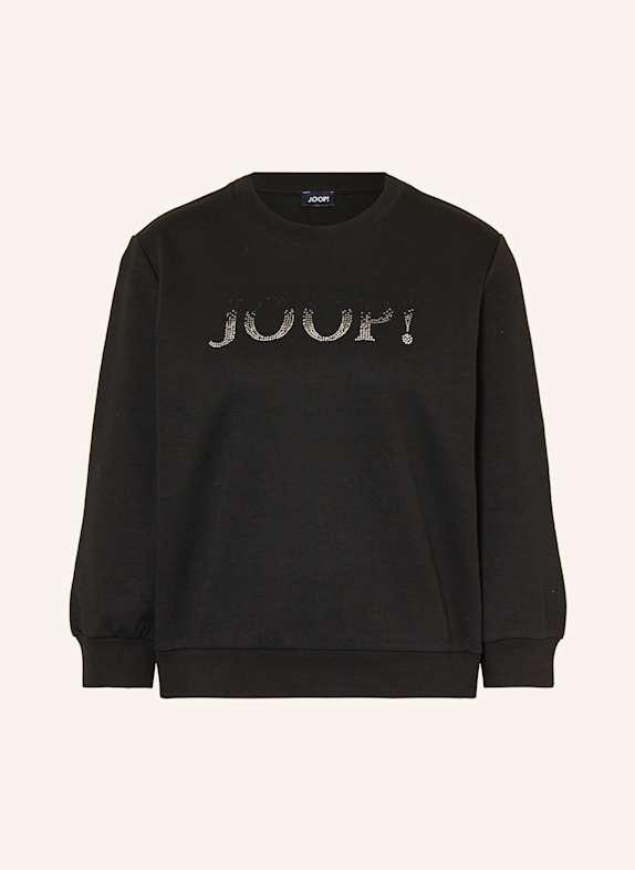 JOOP! Sweatshirt TAMILA mit Schmucksteinen SCHWARZ