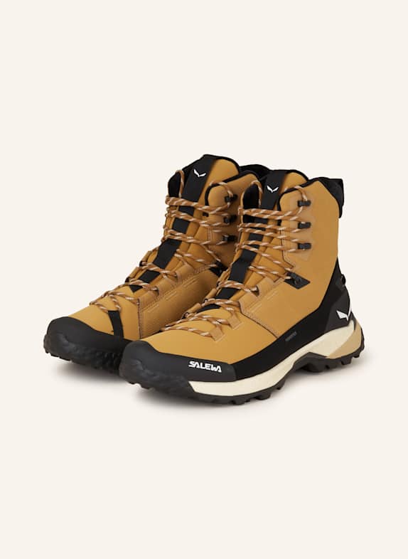 SALEWA Trekkingschuhe PUEZ WINTER MID PTX BRAUN/ SCHWARZ/ WEISS