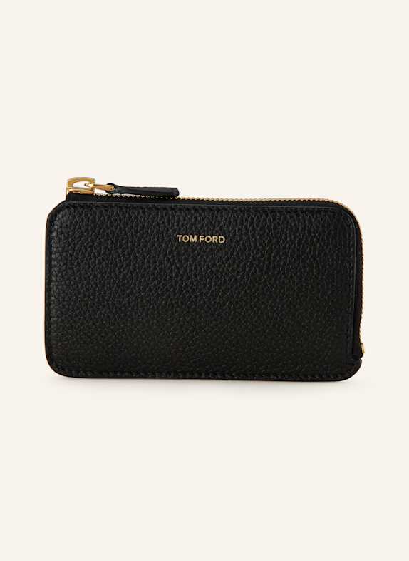 TOM FORD Kartenetui mit Münzfach SCHWARZ