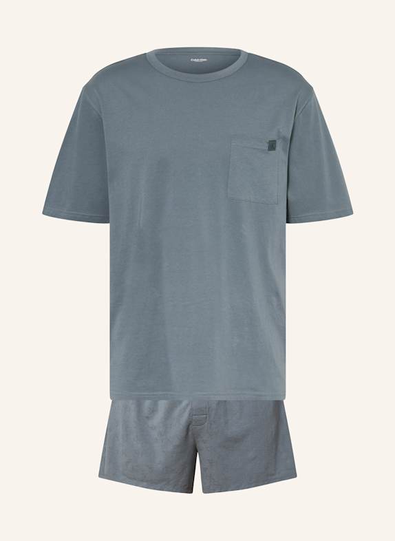 Calvin Klein Shorty-Schlafanzug MODERN COTTON DUNKELGRAU