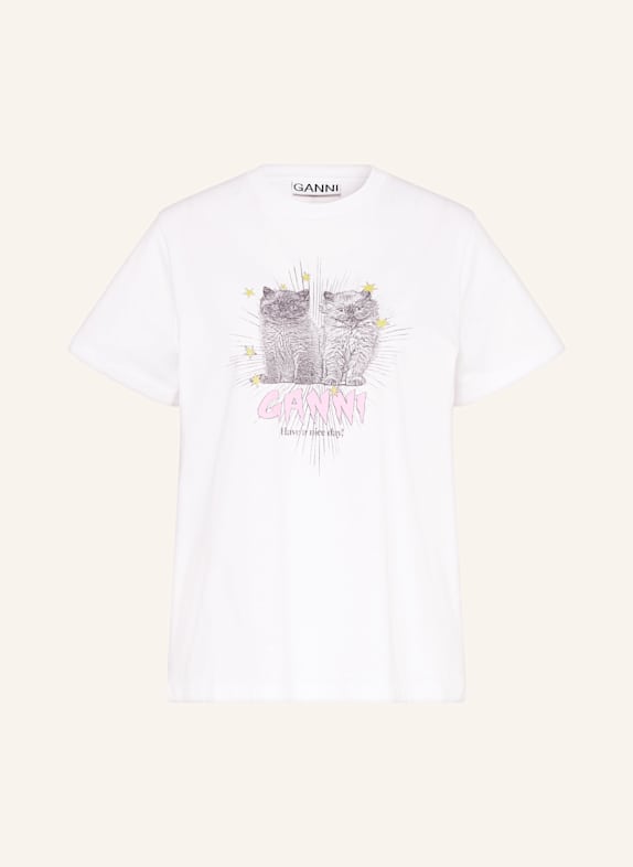 GANNI T-shirt WHITE