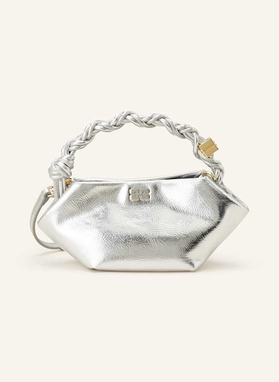 GANNI Handtasche BOU MINI SILBER