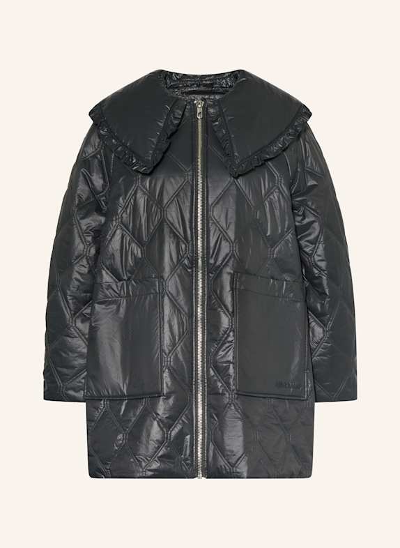 GANNI Steppjacke DUNKELGRAU