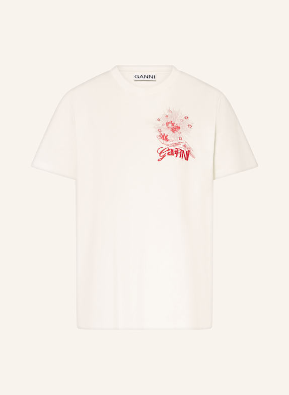 GANNI T-shirt ECRU