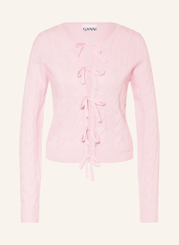 GANNI Strickjacke mit Cashmere ROSA