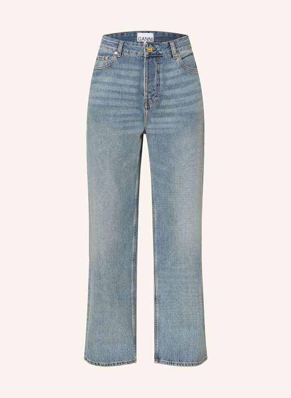 GANNI Straight jeans IZEY 567 MID BLUE VINTAGE