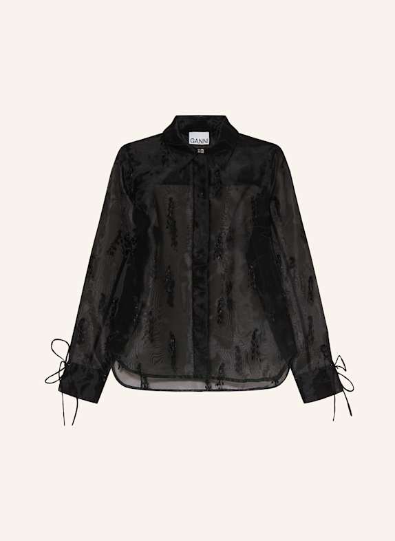 GANNI Shirt blouse BLACK