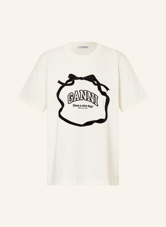 GANNI T-Shirt ECRU