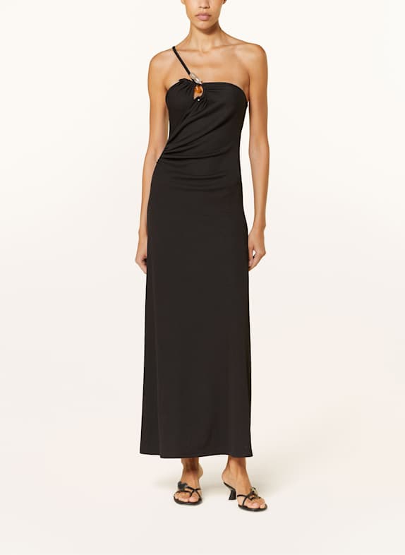 CHRISTOPHER ESBER Abendkleid CONCAVE mit Schmucksteinen SCHWARZ