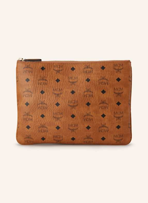 MCM Pouch COGNAC/ SCHWARZ