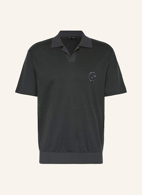 GIORGIO ARMANI Jersey-Poloshirt DUNKELGRÜN