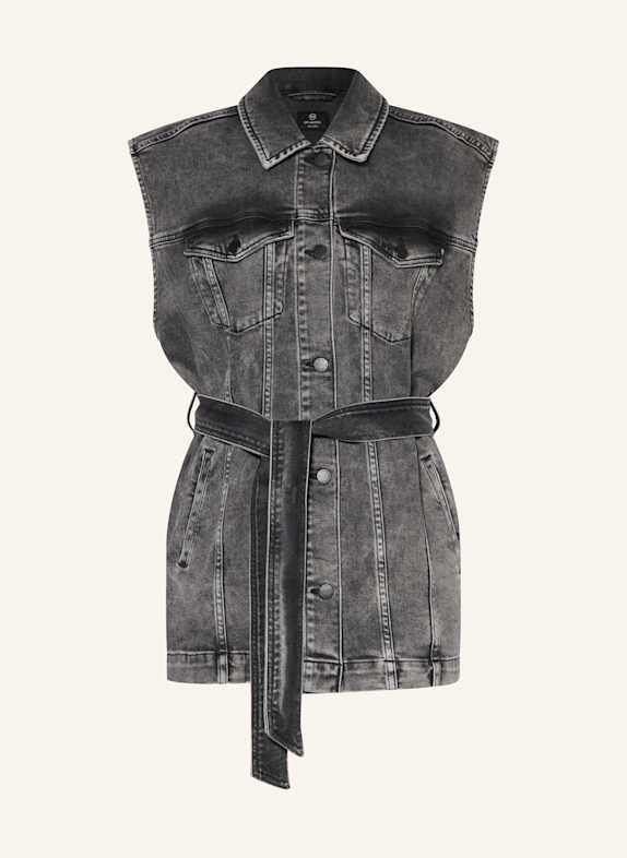 AG Jeans Kamizelka w stylu jeansowym SZARY