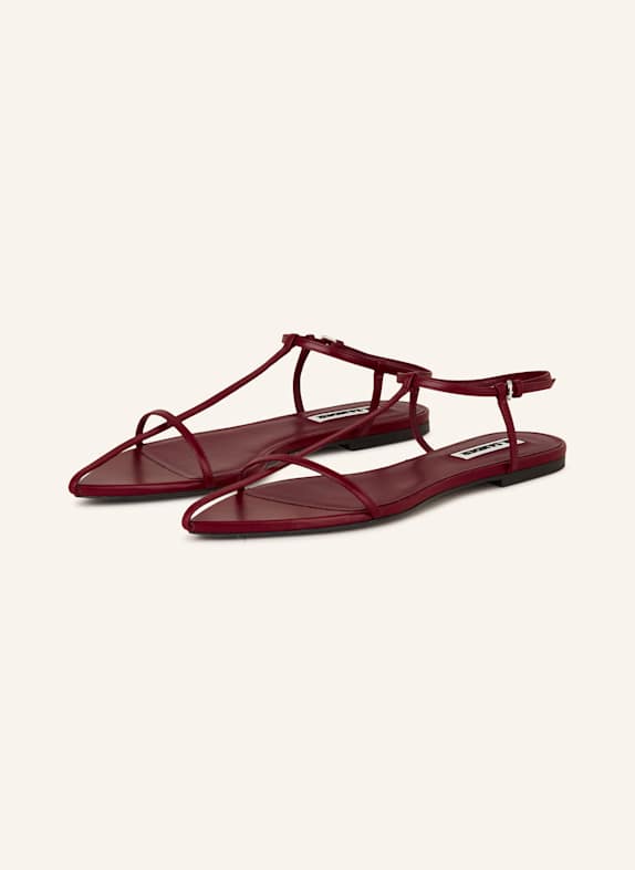 JIL SANDER Sandalen DUNKELROT
