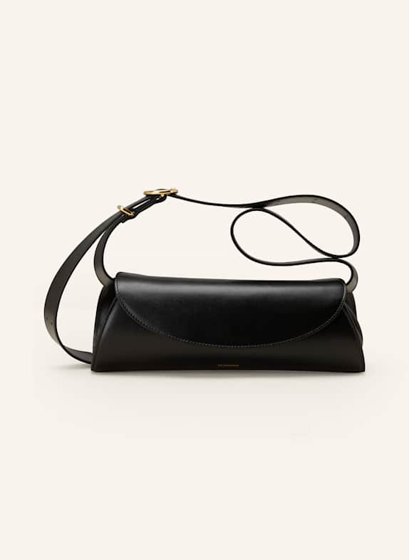 Jil Sander engraved-logo leather shoulder bag