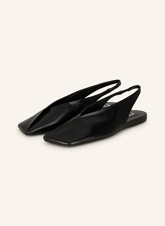 JIL SANDER Slingballerinas SCHWARZ