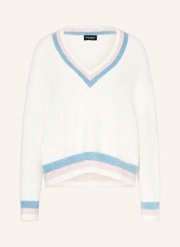 ELIAS RUMELIS Pullover MADISON ECRU/ HELLBLAU/ ROSA