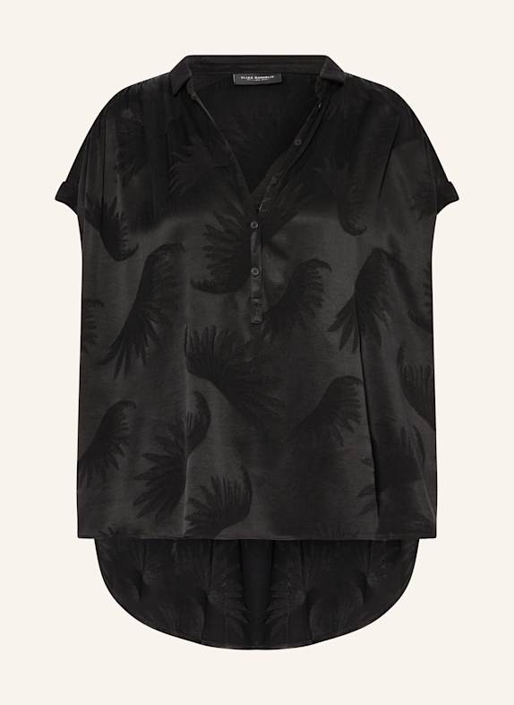 ELIAS RUMELIS Blusenshirt YOLANDA aus Satin SCHWARZ