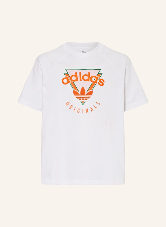 adidas Originals T-Shirt WEISS/ ORANGE