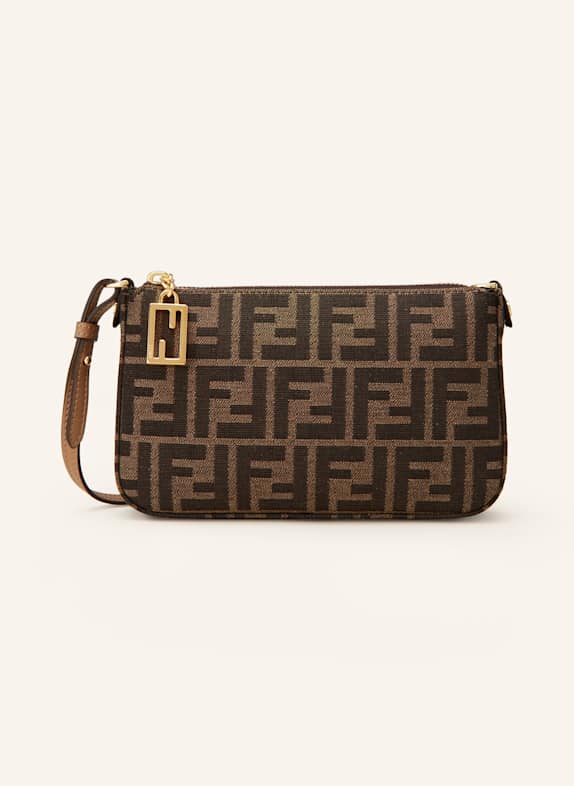 FENDI Crossbody bag BAGUETTE DARK BROWN