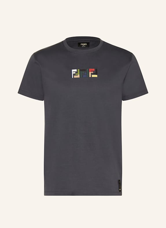 FENDI T-Shirt DUNKELGRAU