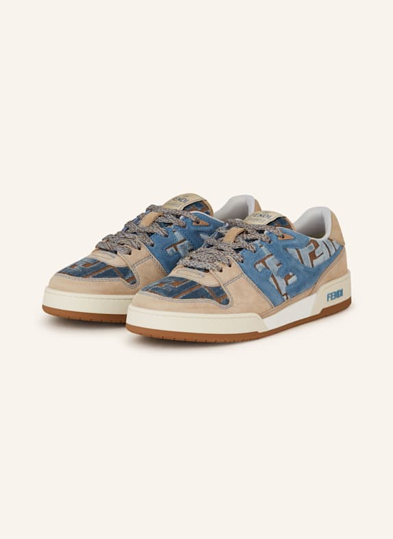 FENDI Sneakers MATCH BEIGE/ BLUE