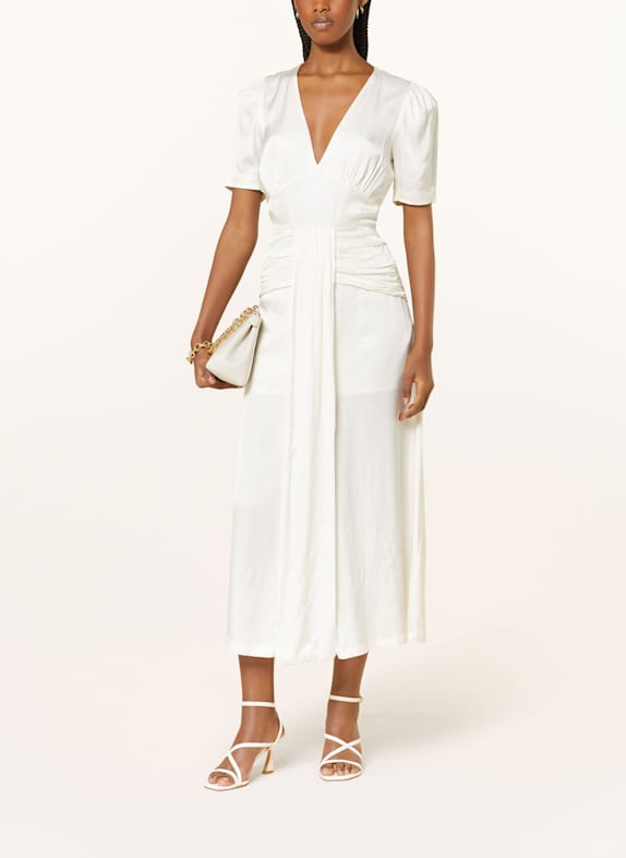 ROTATE Kleid mit Rüschen WEISS