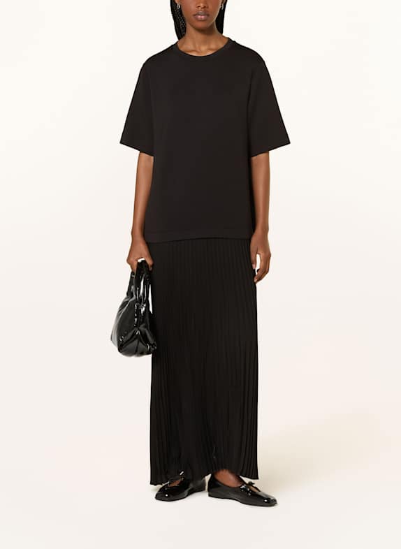 InWear Kleid LAICENTIW im Materialmix mit Plissees SCHWARZ