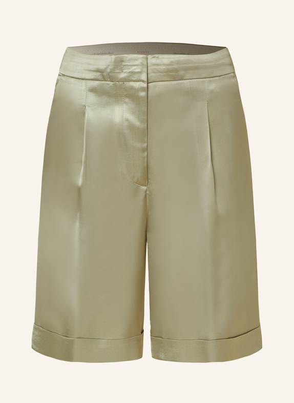PESERICO Satin shorts LIGHT GREEN