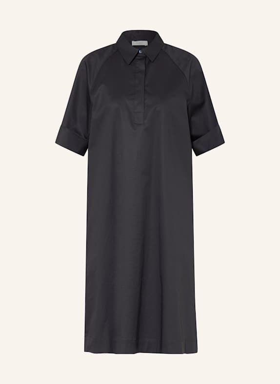 PESERICO Dress with decorative gems DARK BLUE