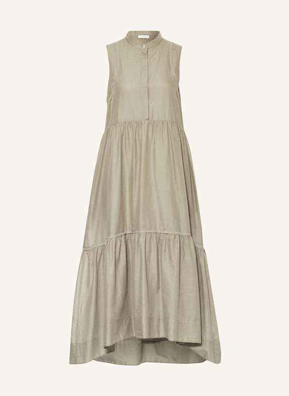 PESERICO Dress with decorative gems GREEN