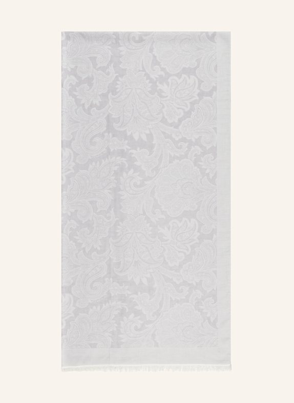 ETRO Schal GRAU/ HELLGRAU