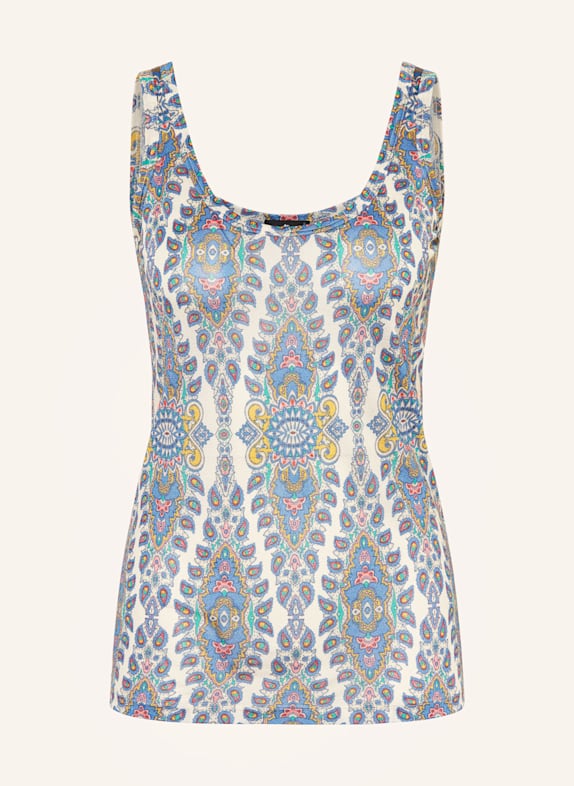 ETRO Blusentop CREME/ BLAU/ GELB