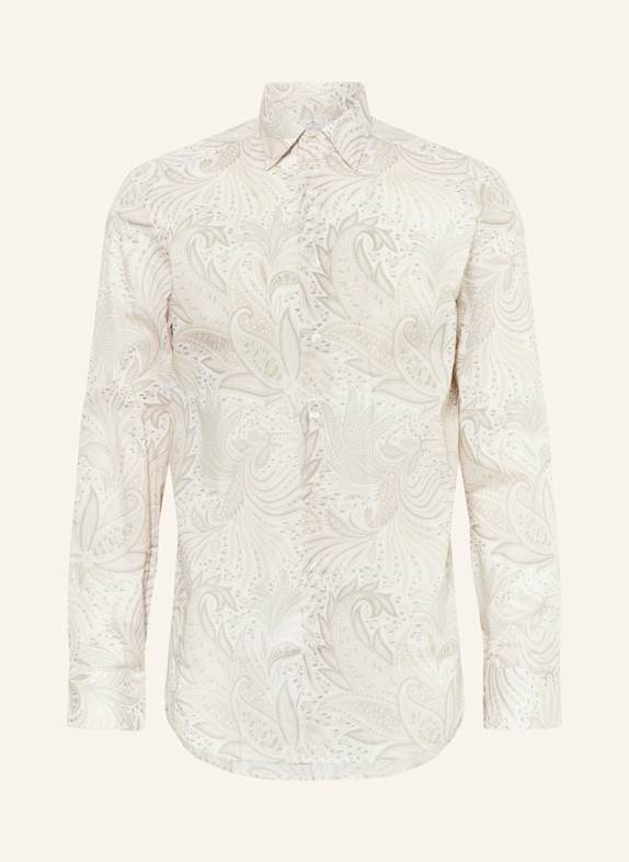 ETRO Jacquard-Hemd Slim Fit OLIV/ ROSÉ/ ECRU