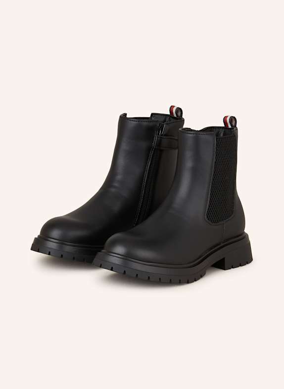 TOMMY HILFIGER Chelsea-Boots SCHWARZ